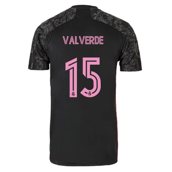 Maillot Football Real Madrid Third NO.15 Valverde 2020-21 Noir
